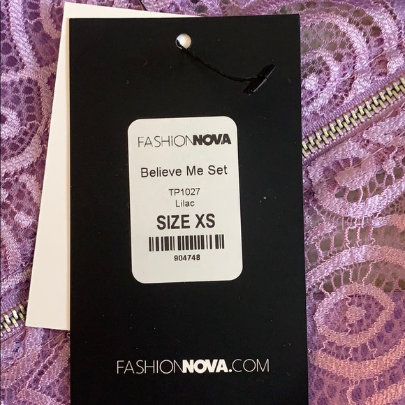 Fashion nova lilac set NEVER WORN size XS - Picture 3 of 3